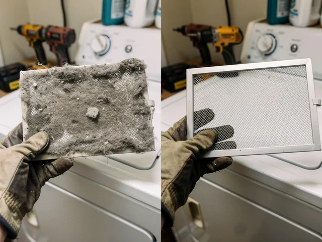 Professional lint trap cleaning by Commerce Dryer Vent Cleaning in Commerce
