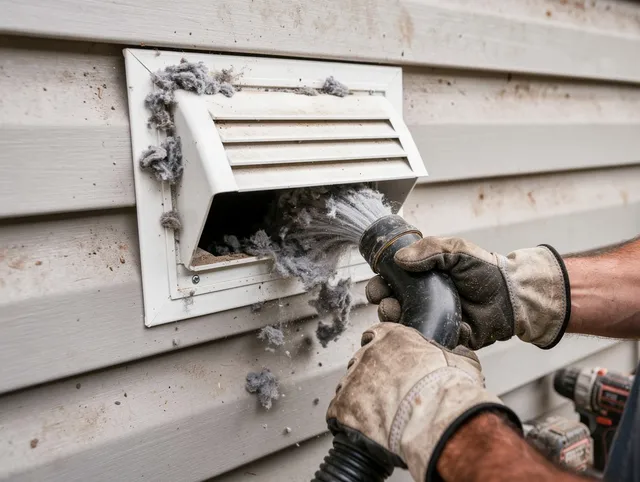 Professional dryer vent cleaning by Commerce Dryer Vent Cleaning in Commerce