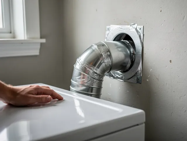 Commerce Dryer Vent Cleaning expert performing professional dryer vent repair and installation in Commerce