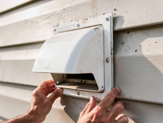 Commerce Dryer Vent Cleaning technician delivering thorough residential dryer vent cleaning service in Commerce